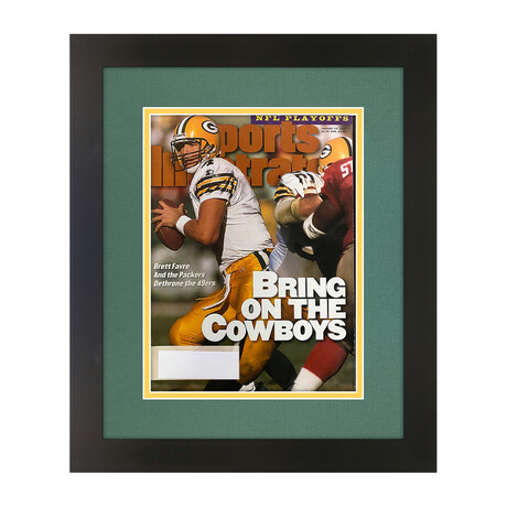 Brett Favre // Matted + Framed Sports Illustrated // January 15, 1996 Issue