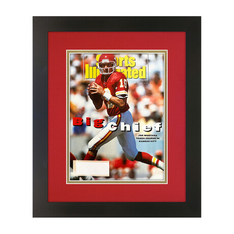 Joe Montana // Matted + Framed Sports Illustrated //  September 13, 1993 Issue