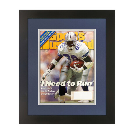 Emmitt Smith // Matted + Framed Sports Illustrated // September 18, 1995 Issue