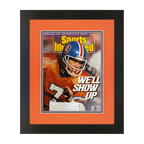 John Elway // Matted + Framed Sports Illustrated // January 22, 1990 Issue