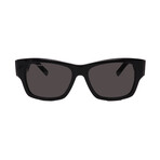 Balenciaga // Women //BB0262SA-001 Square Sunglasses // Black White + Grey