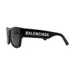 Balenciaga // Women //BB0262SA-001 Square Sunglasses // Black White + Grey