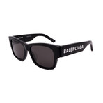 Balenciaga // Women //BB0262SA-001 Square Sunglasses // Black White + Grey