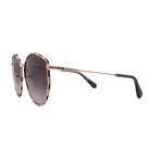 Salvatore Ferragamo // SF264S 785 Women´s Aviator Sunglasses // Gold + Grey Gradient