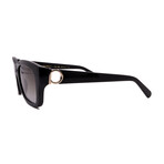 Salvatore Ferragamo // SF1012S 001 Women´s Square Sunglasses // Black + Grey Gradient