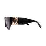 Jimmy Choo // NENA/S-807/90 Women´s Square Sunglasses // Black Gold + Grey Gradient