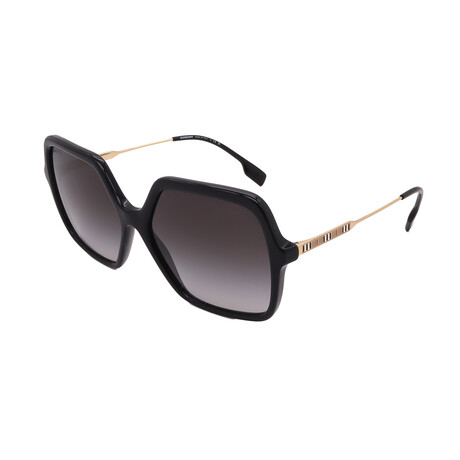 Burberry // BE4324 30018G Women´s Square Sunglasses // Black Gold + Grey Gradient