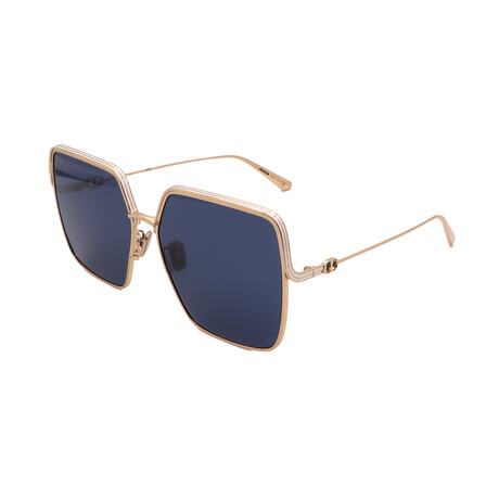 Dior // DIORBOBBY-S1U-B5B0 Women´s Square Sunglasses // Gold Havana + Grey