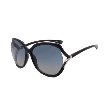 Tom Ford // FT0578/S 01B Women´s Aviator Sunglasses // Black + Grey Gradient