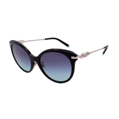 Tiffany // TF4189F 80019S Women´s Square Sunglasses // Black + Grey Gradient