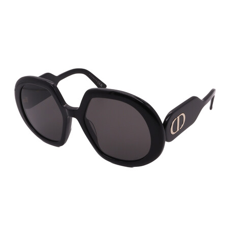 Dior // DIORBOBBY-R1U-10A0 Women´s Square Sunglasses // Black + Grey