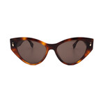 Fendi // FE40035I 53E Women´s Square Sunglasses // Dark Havana + Dark Brown