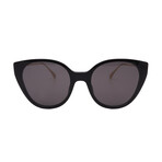 Fendi // FE40047I 01A Women´s Square Sunglasses // Black Gold + Dark Grey