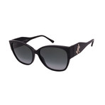 Jimmy Choo // Shay/s DXF Women´s Square Sunglasses // Black + Grey Gradient