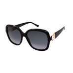 Jimmy Choo // SADIE/S-807- Women´s Square Sunglasses // Black Gold + Grey Gradient