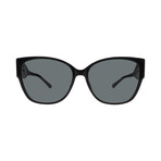 Jimmy Choo // Shay/s DXF Women´s Square Sunglasses // Black + Grey Gradient