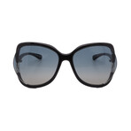 Tom Ford // FT0578/S 01B Women´s Aviator Sunglasses // Black + Grey Gradient