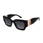 Jimmy Choo // NENA/S-807/90 Women´s Square Sunglasses // Black Gold + Grey Gradient