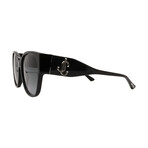 Jimmy Choo // Shay/s DXF Women´s Square Sunglasses // Black + Grey Gradient