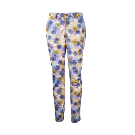 JACK SNAP FLORAL PANT // PUMICE (30/30)