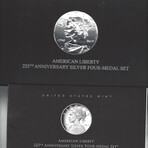 225th Anniversary American Liberty Silver Four Medal Set