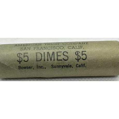 1960 D BU Dime roll