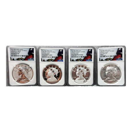 225th Anniversary American Liberty Silver Four Medal Set