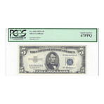 1953 A $ 5 Silver Certificate PCGS 67 PPQ