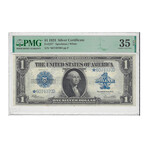 1923 STAR $ 1 Silver Certificate ERROR PMG 35 # 970