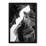 Black Arizona Series - Antelope Canyon Natural Wonder IV Premium Framed Posters (24"H x 16"W x 1"D)