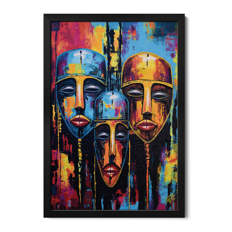 Trio Of Faces Premium Framed Posters (24"H x 16"W x 1"D)