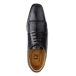 Bruce // Leather Brogue Oxfords Lace-Up Shoes // Black (US: 7)