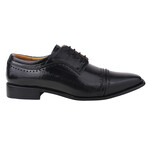 Bruce // Leather Brogue Oxfords Lace-Up Shoes // Black (US: 7)