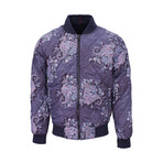 Don Reversible Jacket // Navy Blue + Purple Paisley (EU S/US XS)