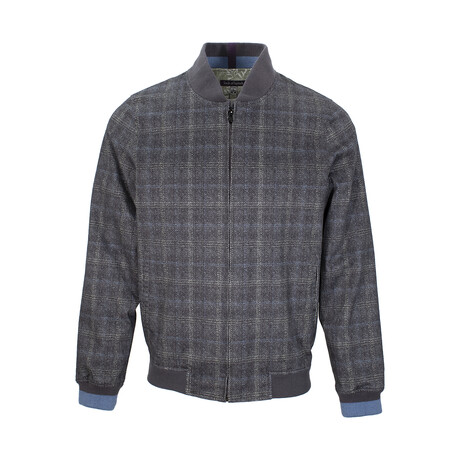 Lancaster Lords Tweed Bomber Jacket // Gray (EU S/US XS)