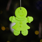 Glowing Gingerbread Ornament // Pack of 3 // Green