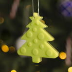 Glowing Christmas Tree Ornament // Pack of 3 // Green