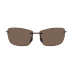 Maui Jim // Men's // H423-26 Lighthouse Pilot Sunglasses // Brown + Brown Polarized