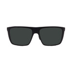 Maui Jim // Men's // 455-02 Honokalani Square Sunglasses // Matte Black + Grey Polarized