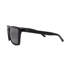 Maui Jim // Men's //864-02 Cruzem Square Sunglasses // Black + Grey Mirror Polarized