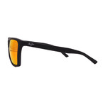 Maui Jim // Men's // RM864-02A Cruzem Square Sunglasses // Rubber Black + Red Mirror Polarized