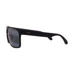 Maui Jim // Men's // H432-2M Red Sands Square Sunglasses // Matte Black + Grey Mirror Polarized