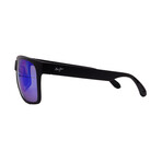 Maui Jim // Men's // B432-2M Red Sands Square Sunglasses // Matte Black + Grey Mirror