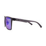 Maui Jim // Men's // B455-14 Honokalani Square Sunglasses // Matte Black + Grey Mirror