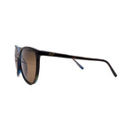 Maui Jim // Unisex // HS723-10P Ocean Square Sunglasses // Tortoise W/ Peacock + Brown