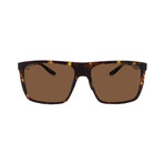 Maui Jim // Men's // H455-10 Honokalani Square Sunglasses // Matte Brown Tortoise + Brown Mirror Polarized