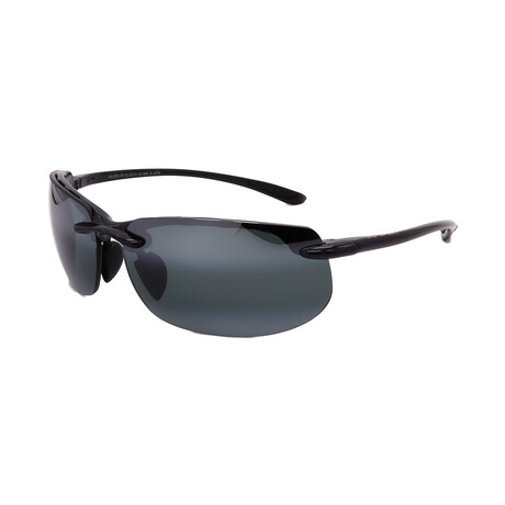 Maui Jim // Men's // 412-02 Banyans Pilot Sunglasses // Black + Grey Polarized