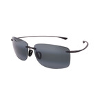 Maui Jim // Men's // 443-11M Hema Pilot Sunglasses // Matte Black + Grey Polarized