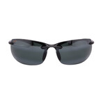 Maui Jim // Men's // 412-02 Banyans Pilot Sunglasses // Black + Grey Polarized