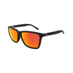 Maui Jim // Men's // RM864-02A Cruzem Square Sunglasses // Rubber Black + Red Mirror Polarized